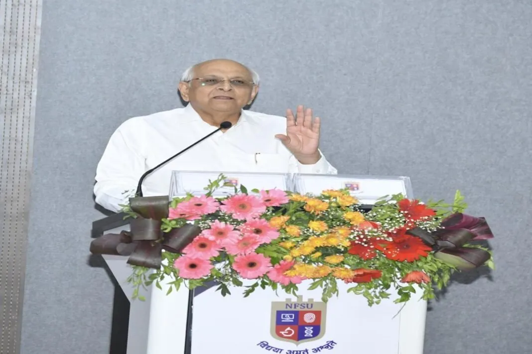 NFSU Gandhinagar Event: ગુજરાત સાંસ્કૃતિક વક્તૃત્વ સ્પર્ધા ઇનામ વિતરણ સમારોહ યોજાયો, CM ભૂપેન્દ્ર પટેલે યુવાનોને મૂલ્યોના સંવર્ધન માટે પ્રેરિત કર્યા