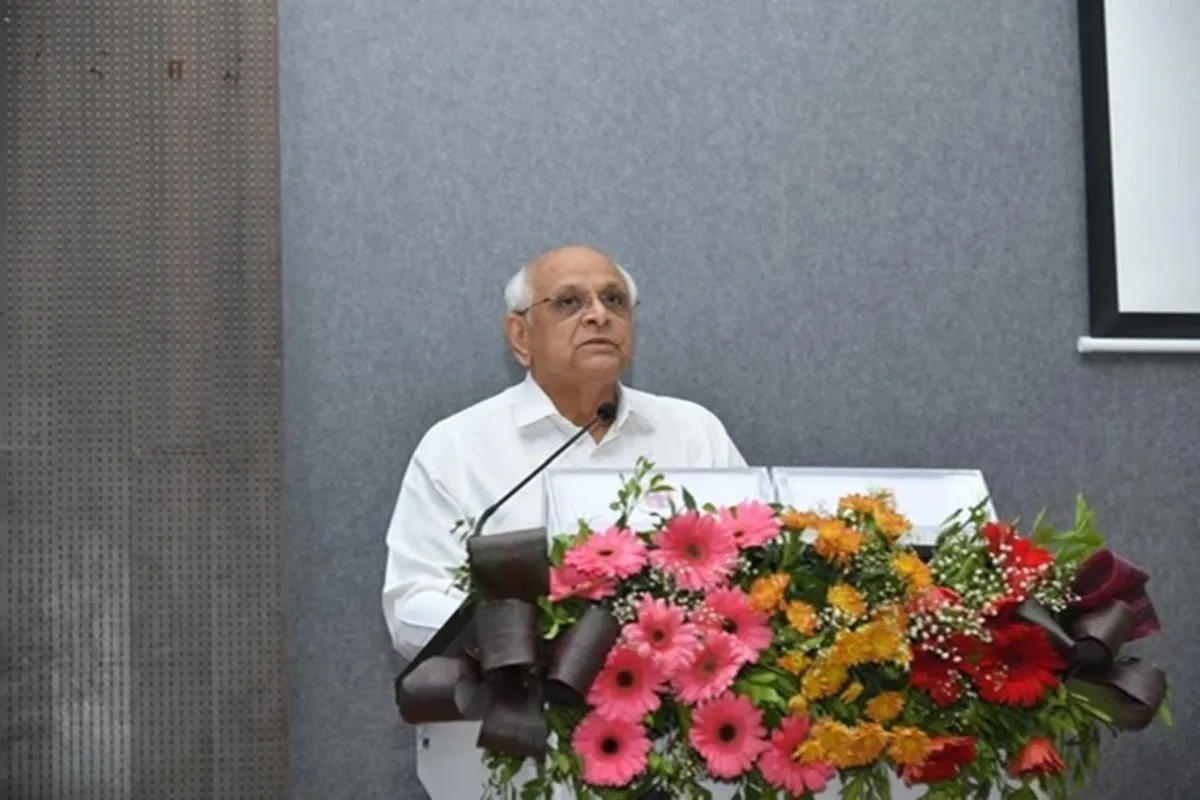 CM Bhupendra Patel school interaction