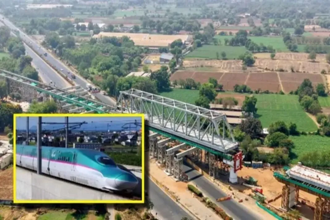 mumbai ahmedabad bullet train project : બુલેટ ટ્રેન માટે ગુજરાતમાં નવો સ્ટીલ પુલ: NH-48 પર બાંધકામનો મહાન માઈલસ્ટોન